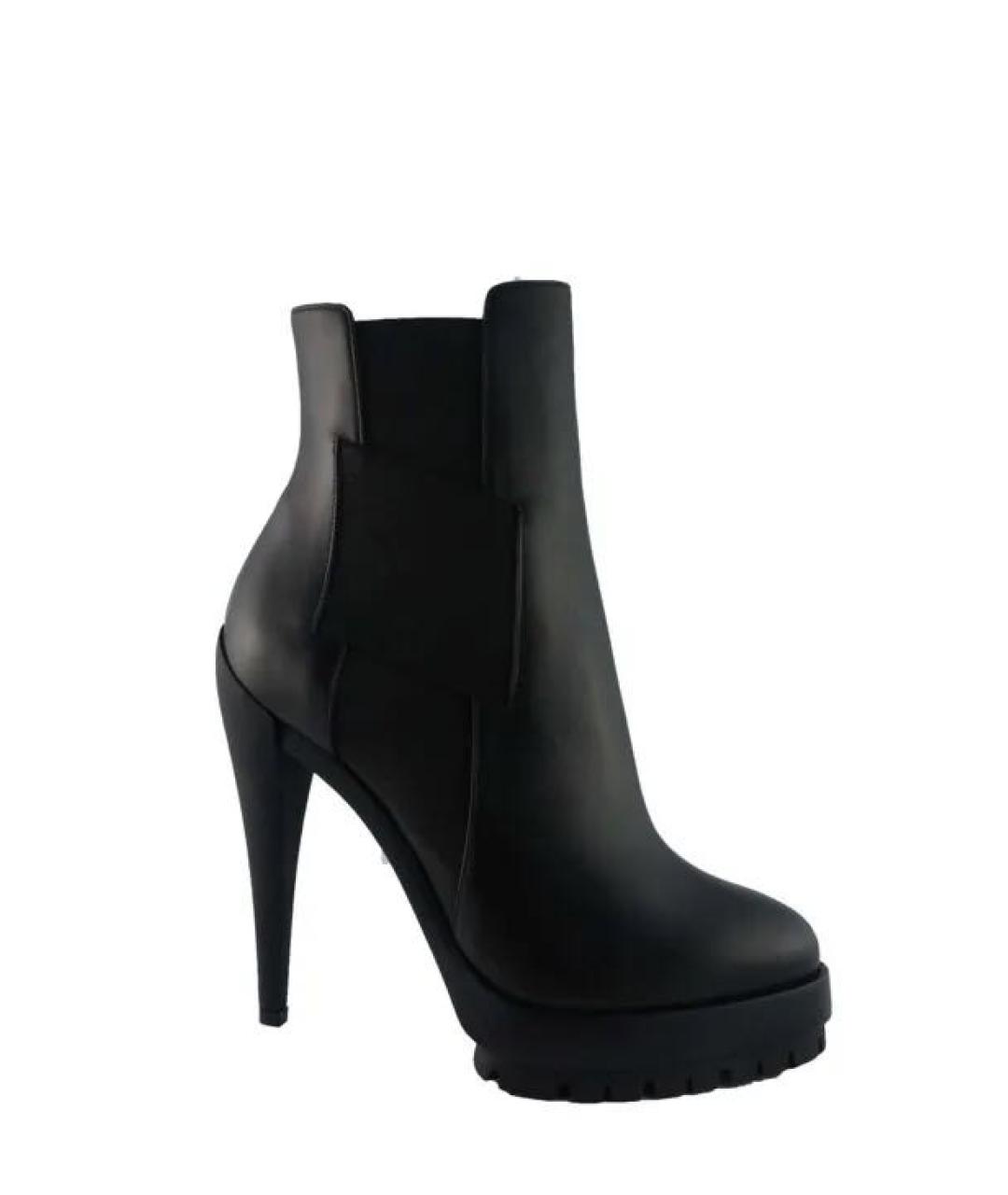 CASADEI Черные кожаные ботильоны, фото 4