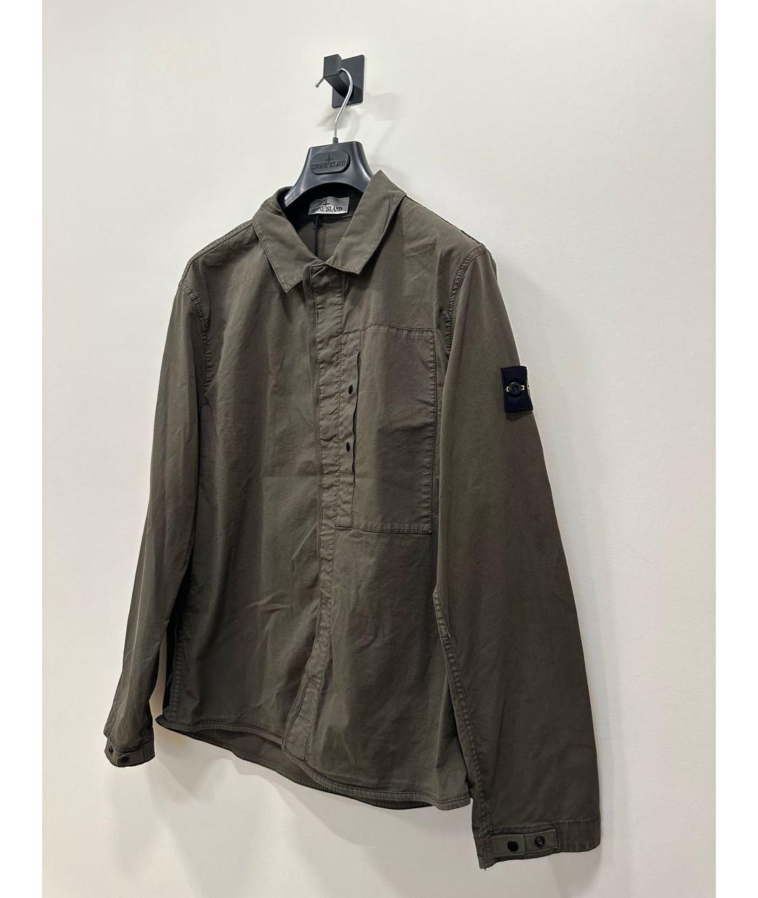 STONE ISLAND Хаки кэжуал рубашка, фото 2