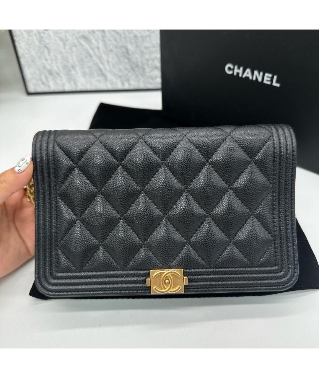 CHANEL Черная сумка через плечо, фото 3