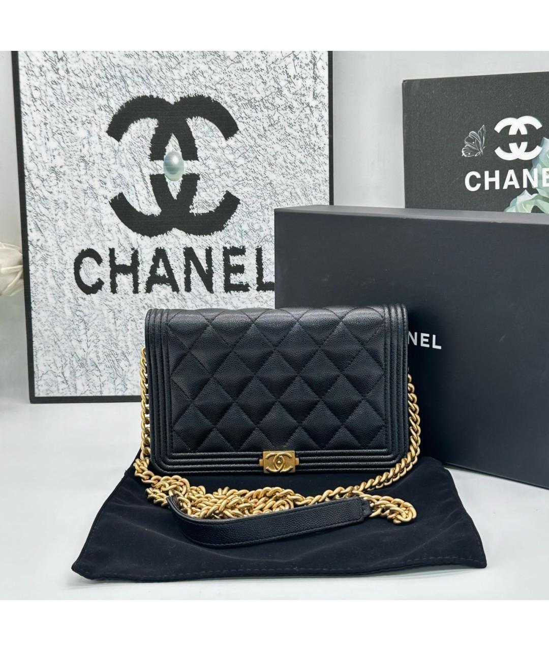 CHANEL Черная сумка через плечо, фото 2