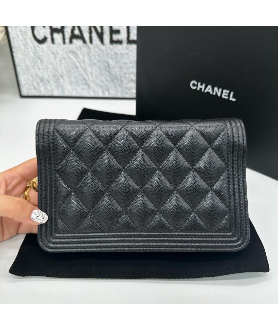 CHANEL Черная сумка через плечо, фото 4