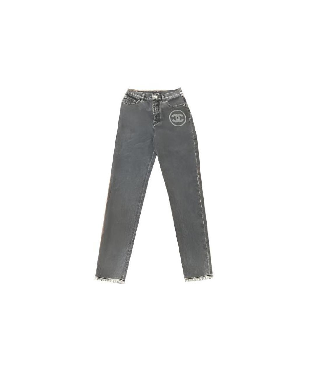 CHANEL Серые прямые джинсы, фото 1