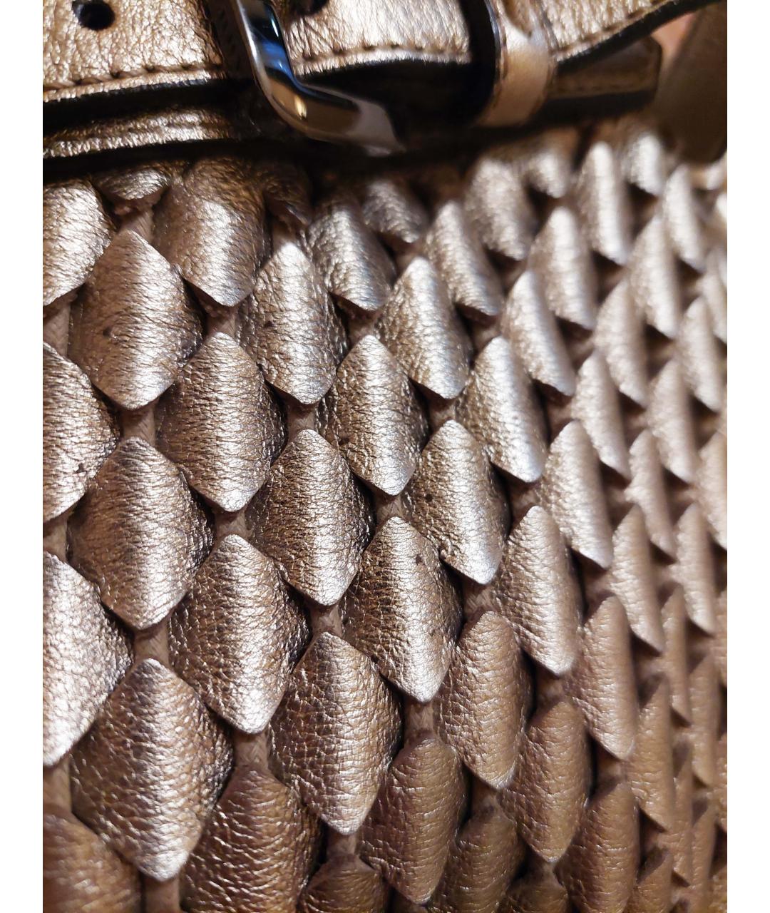 BURBERRY Серебряная кожаная сумка тоут, фото 8