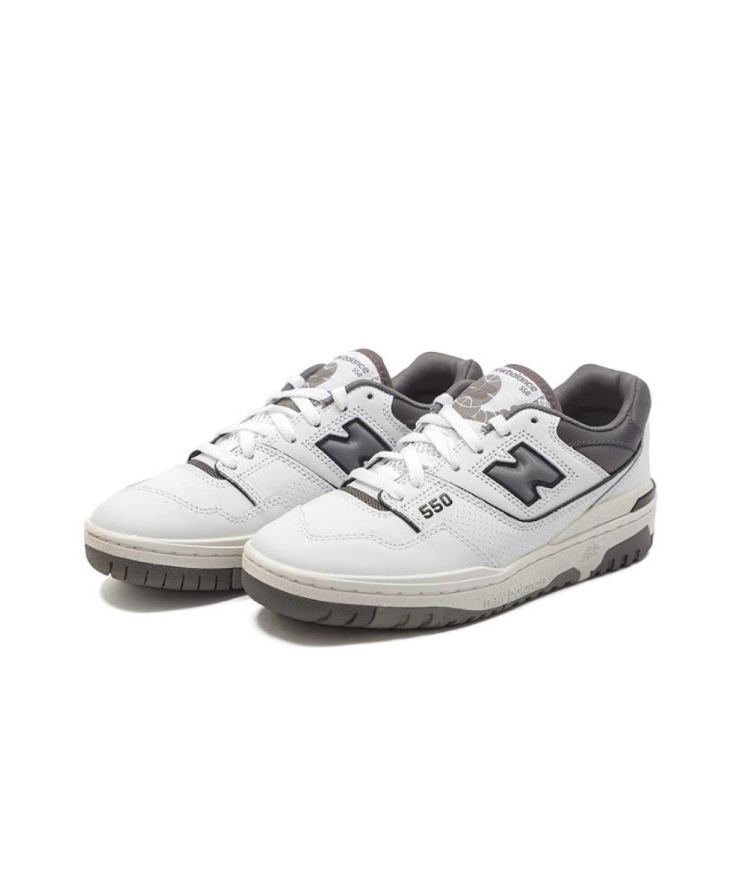 NEW BALANCE Серые кожаные кроссовки, фото 2