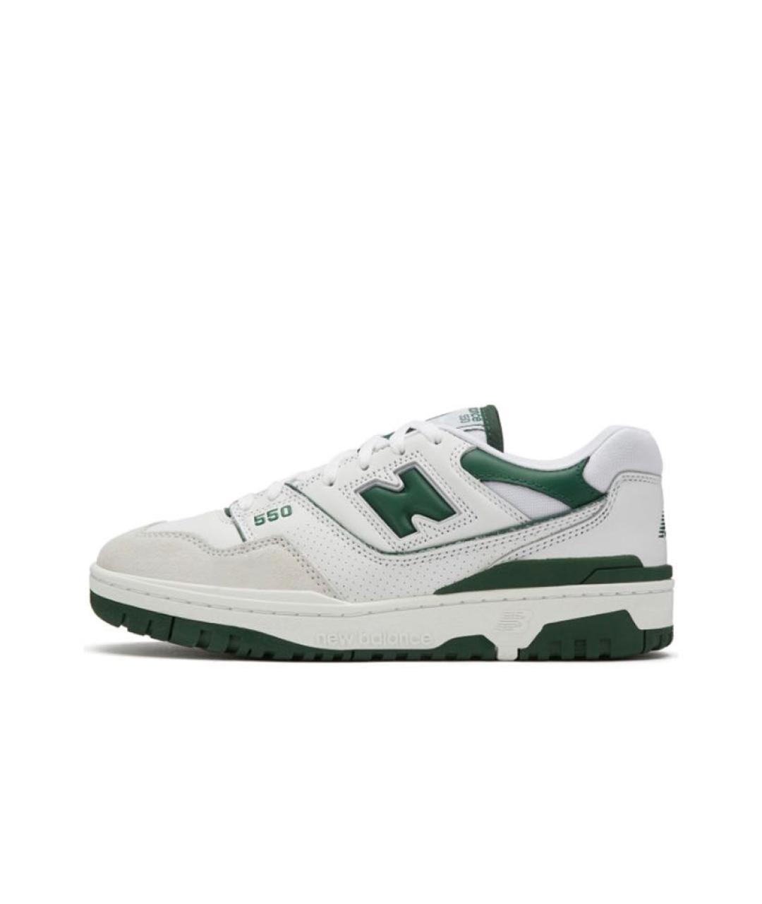 NEW BALANCE Зеленые кожаные кроссовки, фото 6