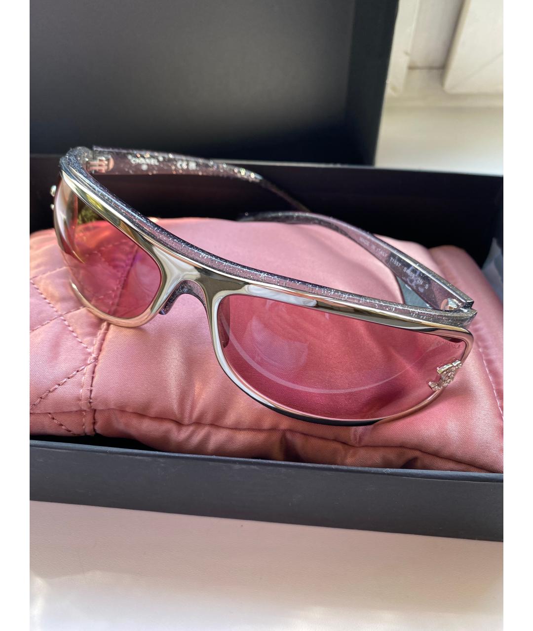 CHANEL Мульти пластиковые солнцезащитные очки, фото 8
