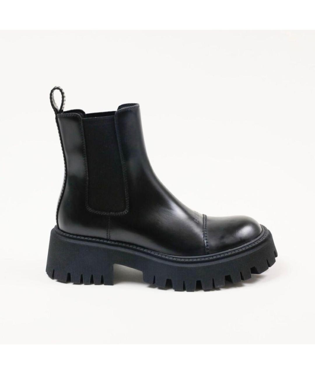 BALENCIAGA Черные кожаные ботинки, фото 7