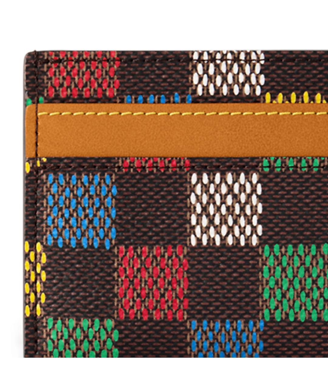 LOUIS VUITTON Коричневый кардхолдер, фото 5
