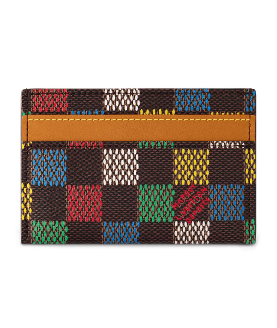 LOUIS VUITTON Коричневый кардхолдер, фото 3