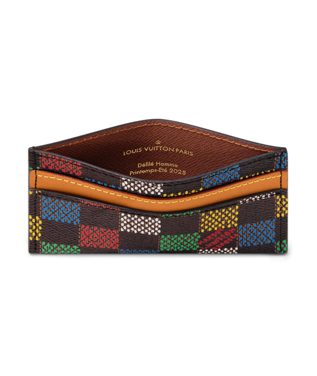 LOUIS VUITTON Коричневый кардхолдер, фото 4