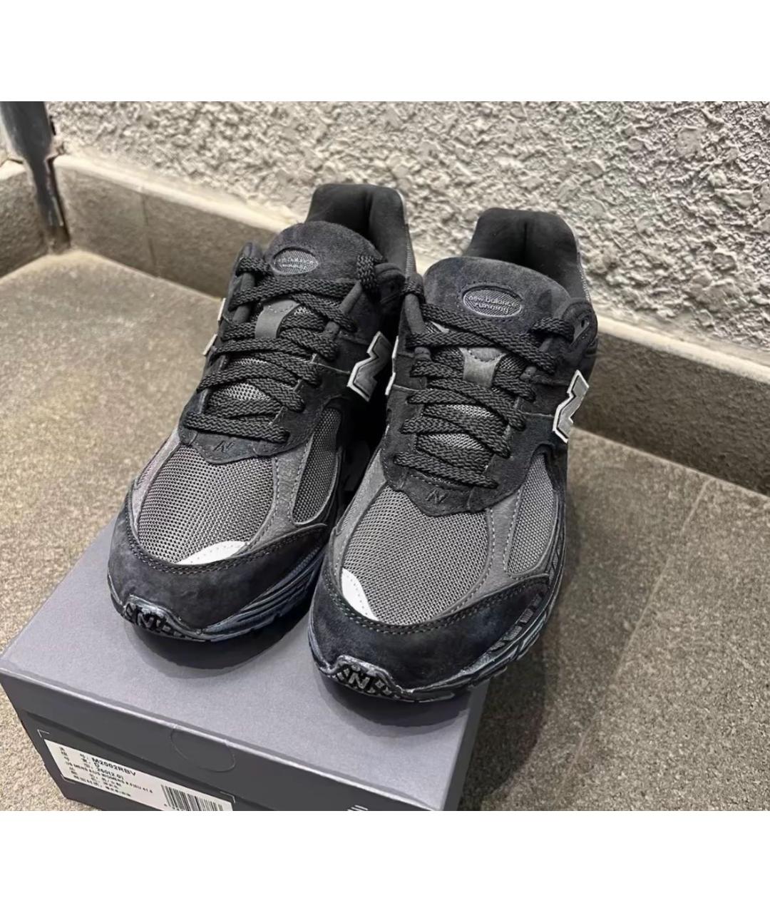 NEW BALANCE Черные нубуковые кроссовки, фото 8