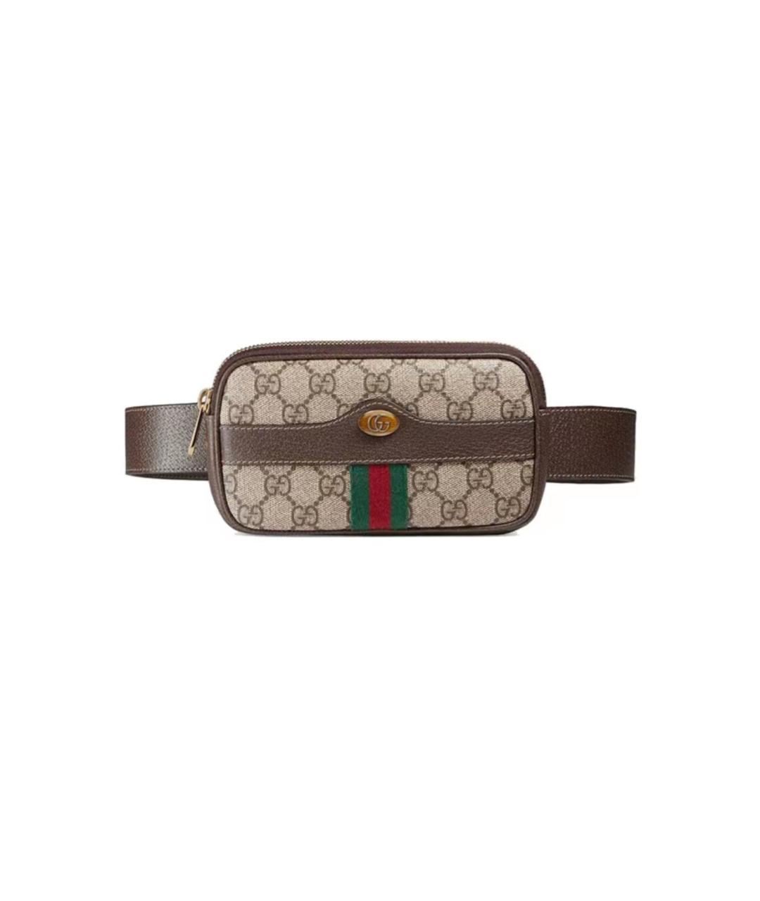 GUCCI Коричневая поясная сумка, фото 8