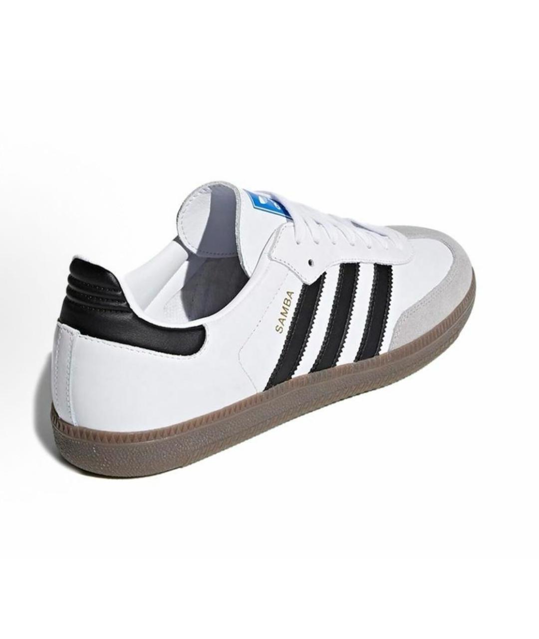 ADIDAS Белые кожаные кроссовки, фото 3