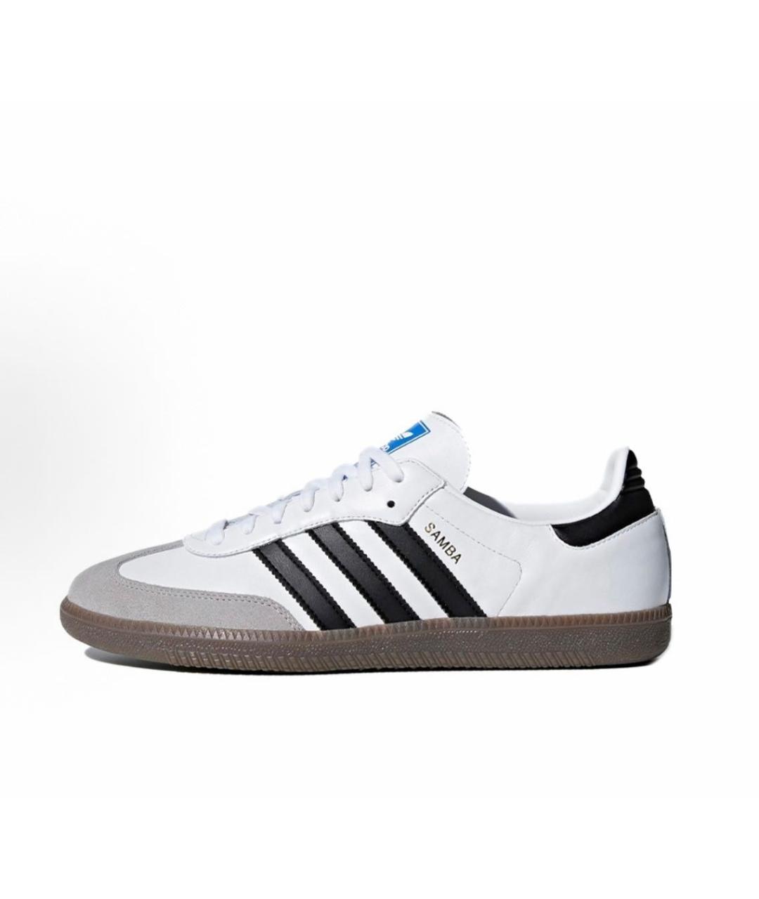ADIDAS Белые кожаные кроссовки, фото 6