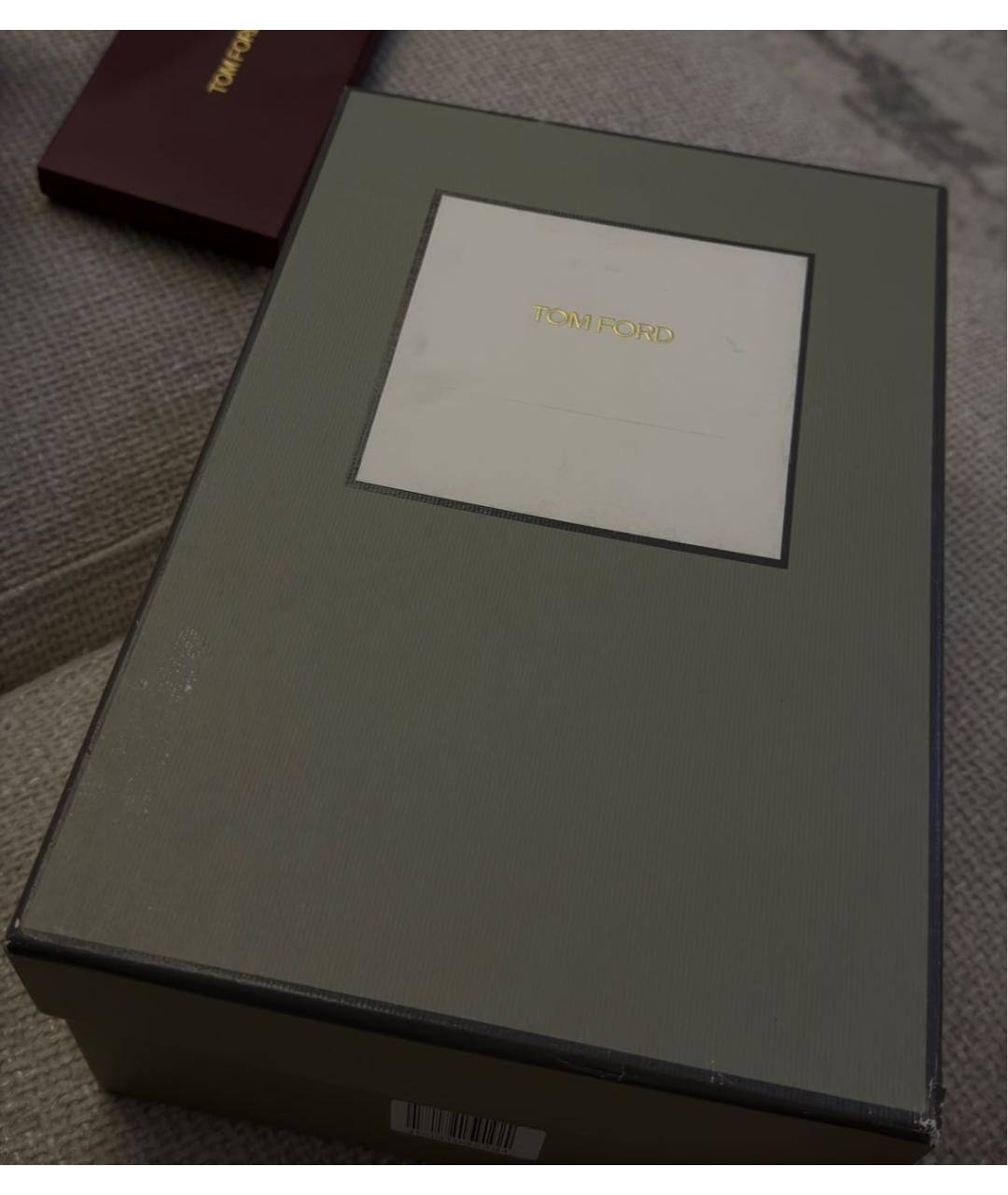 TOM FORD Бежевые текстильные туфли, фото 7