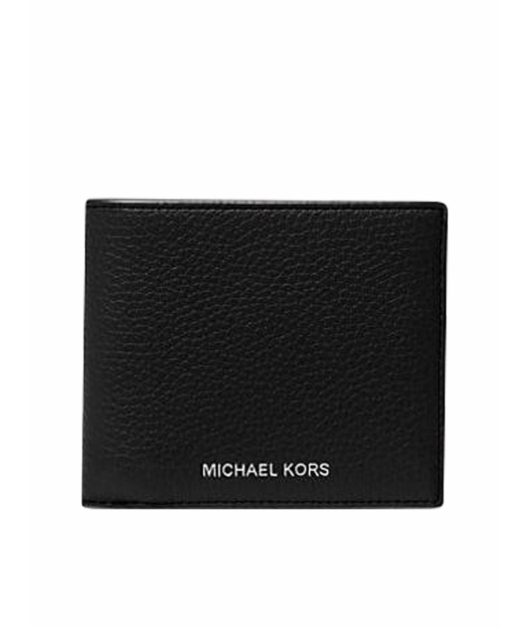 MICHAEL KORS Черный кожаный кошелек, фото 1