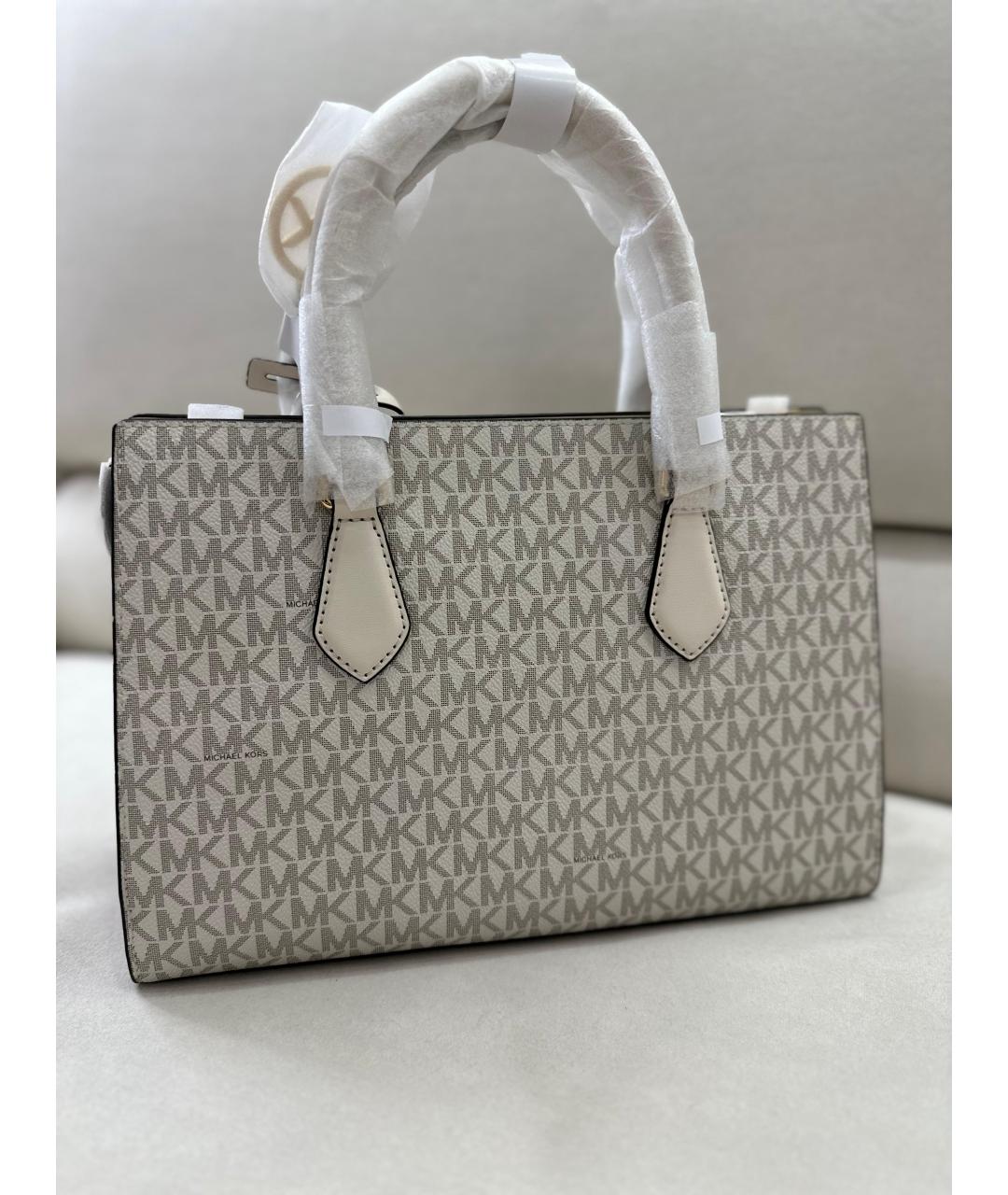 MICHAEL KORS Бежевая сумка с короткими ручками, фото 3
