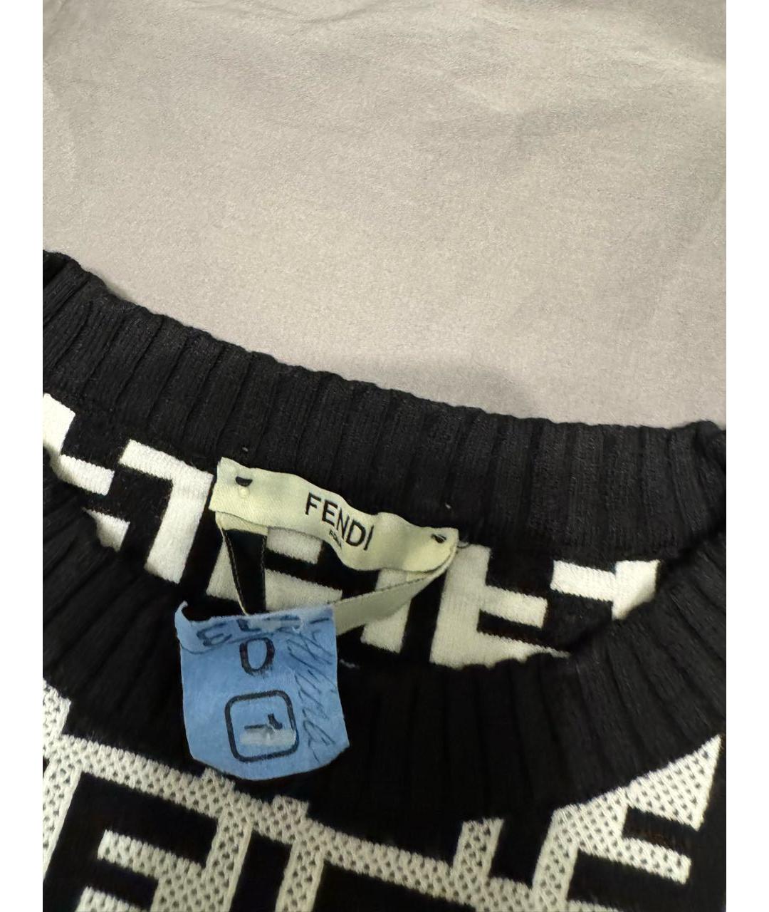 FENDI Черный джемпер / свитер, фото 3