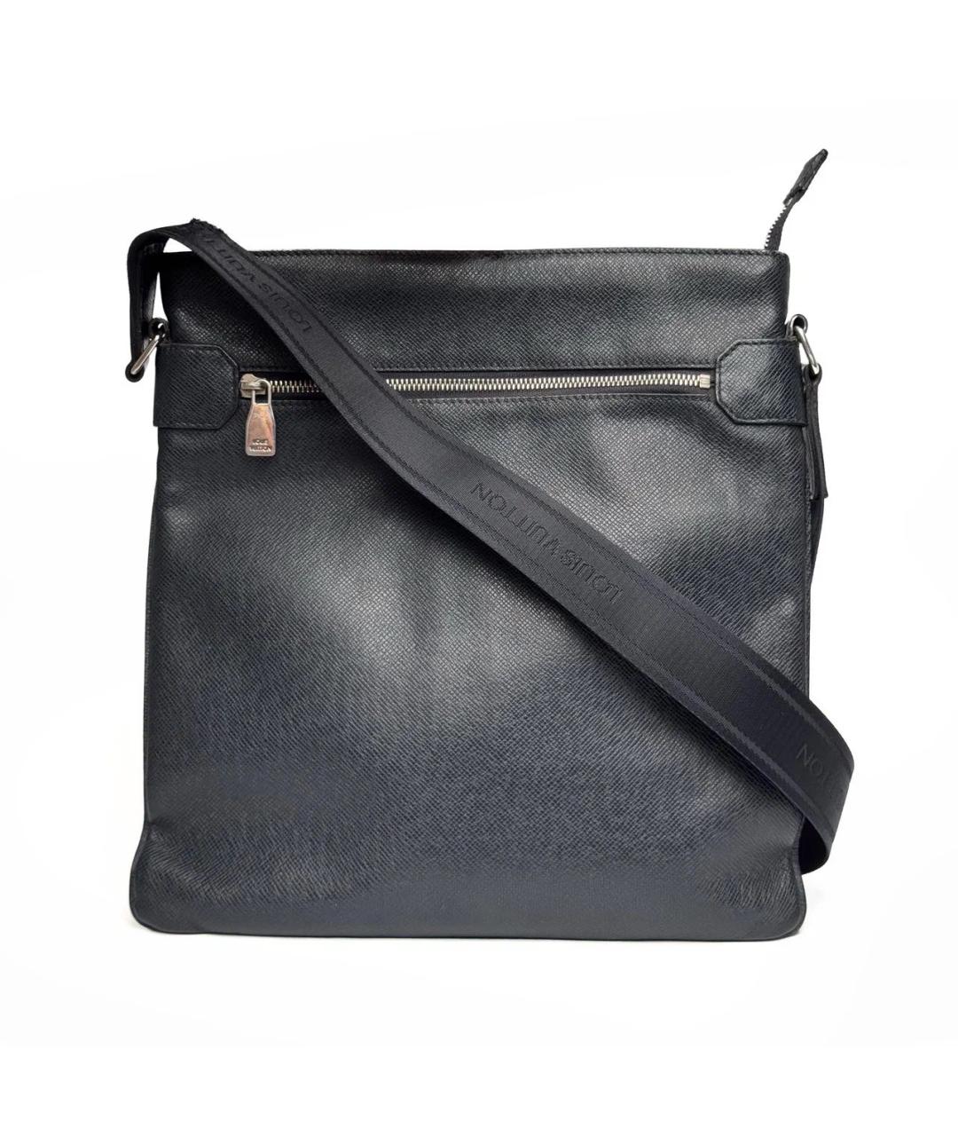 LOUIS VUITTON Черная кожаная сумка на плечо, фото 1