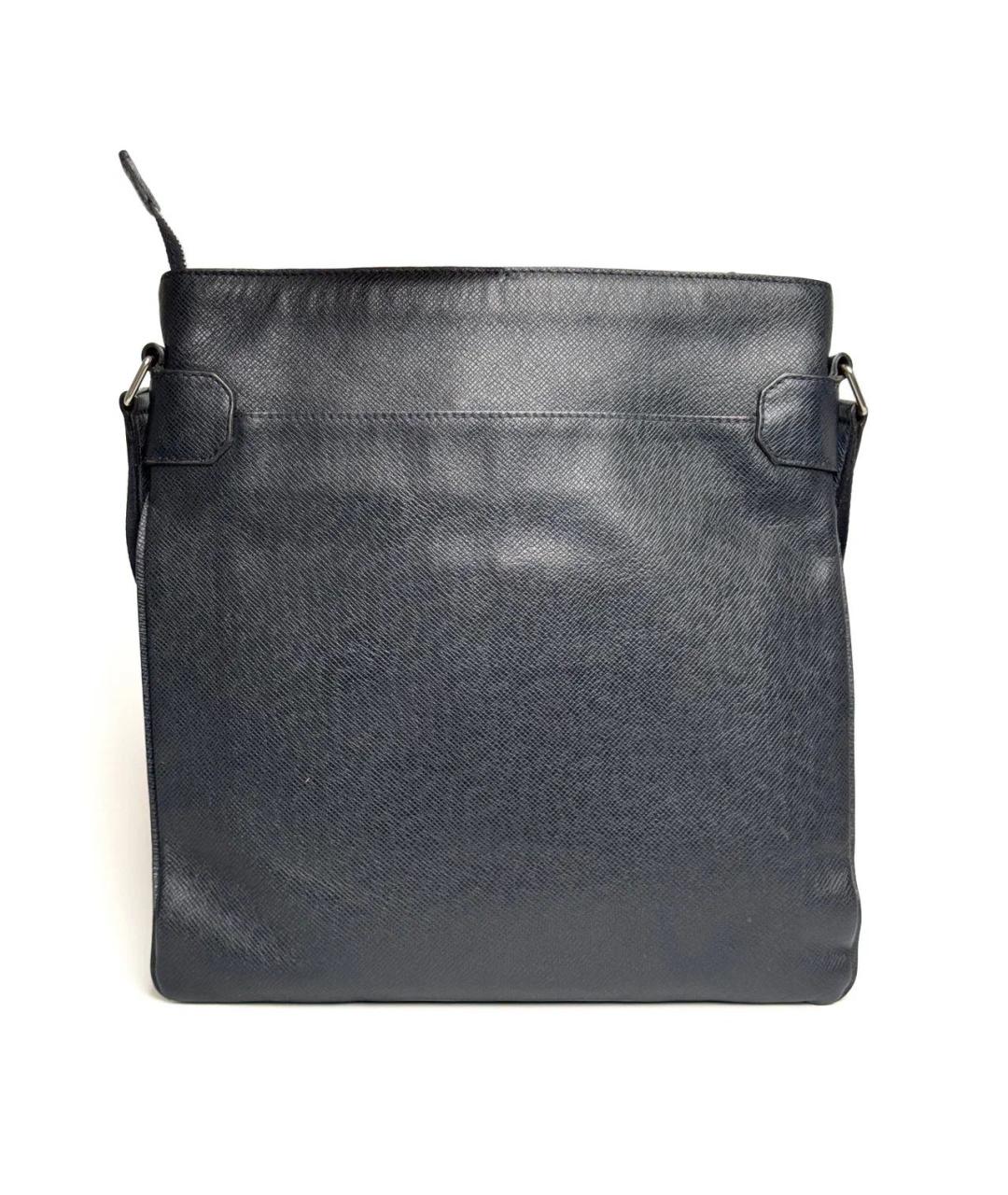 LOUIS VUITTON Черная кожаная сумка на плечо, фото 2