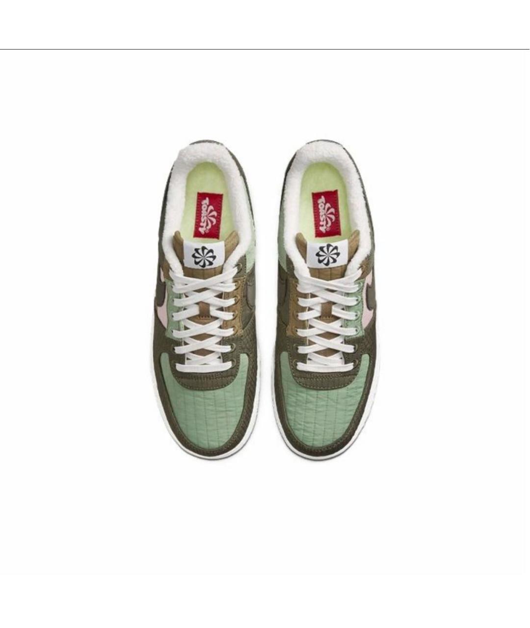 NIKE Хаки текстильные низкие кроссовки / кеды, фото 3