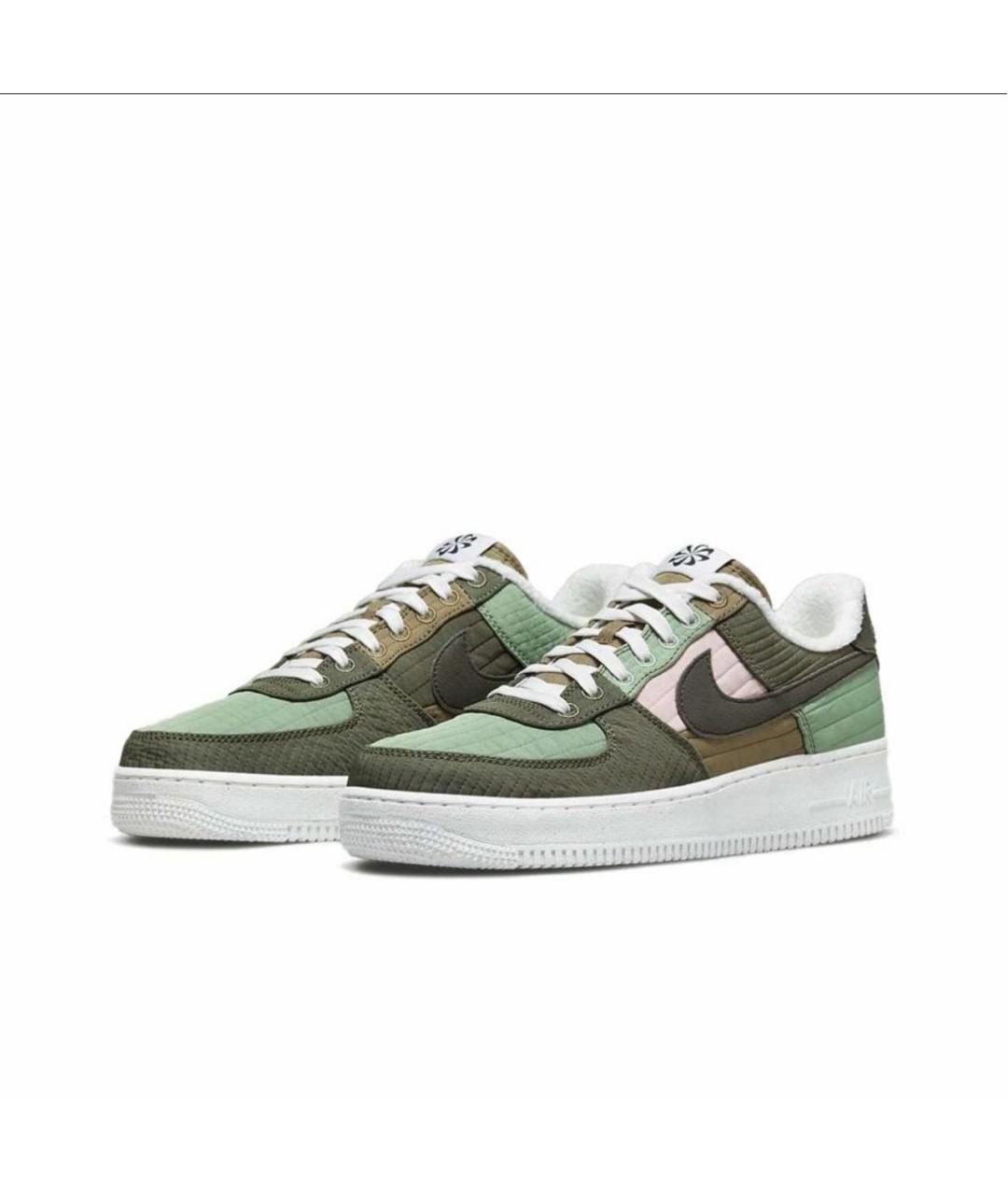 NIKE Хаки текстильные низкие кроссовки / кеды, фото 2