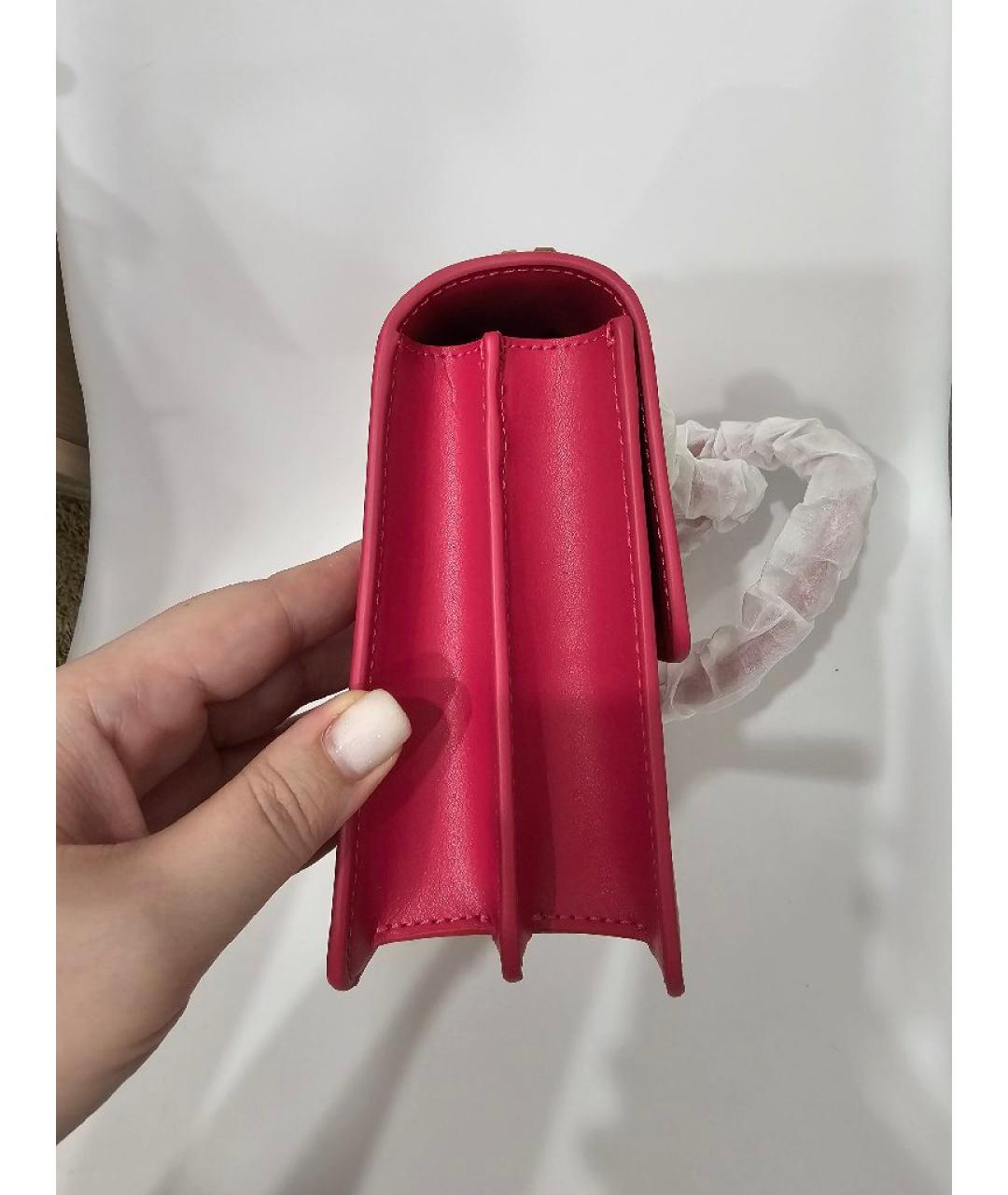 PINKO Фуксия кожаная сумка через плечо, фото 2