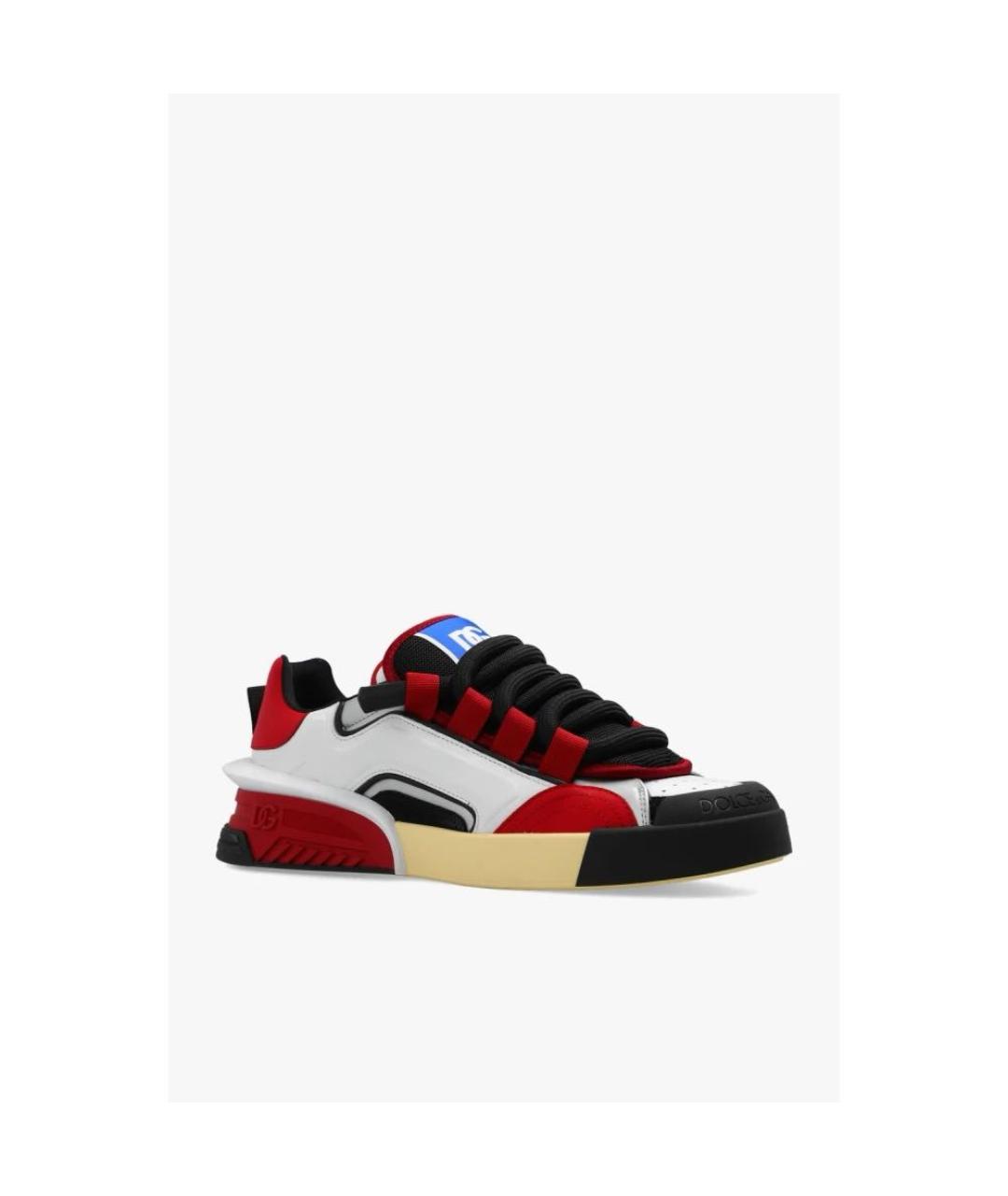 DOLCE&GABBANA Красные низкие кроссовки / кеды, фото 6