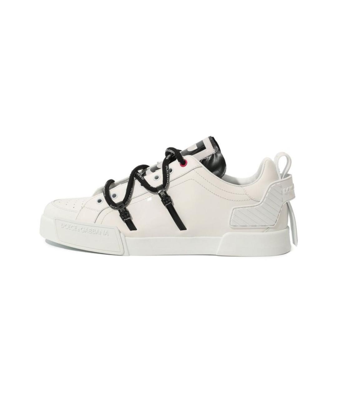 DOLCE&GABBANA Белые низкие кроссовки / кеды, фото 7