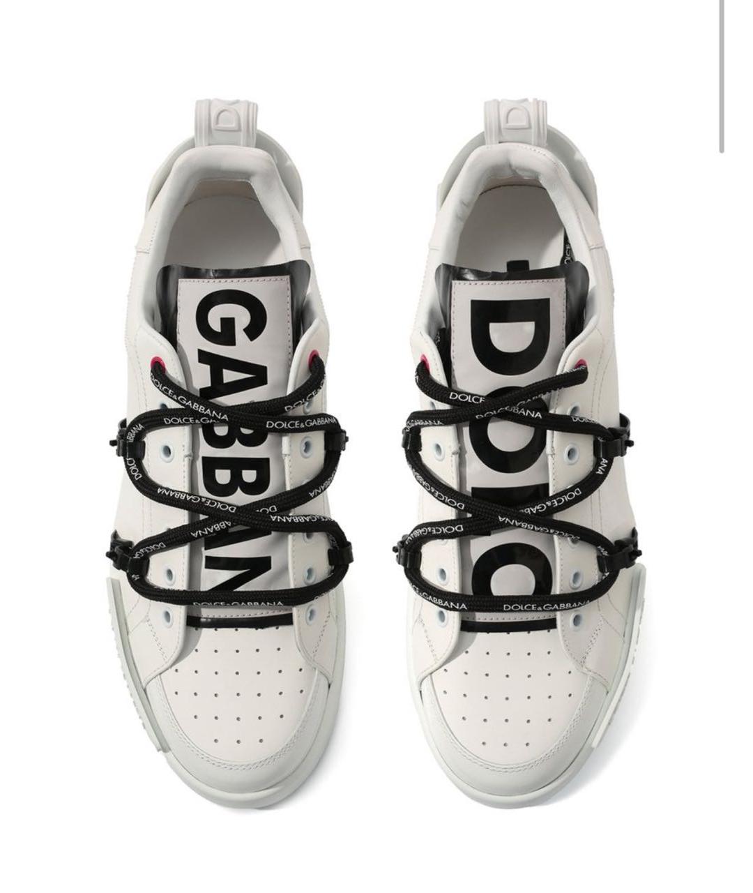 DOLCE&GABBANA Белые низкие кроссовки / кеды, фото 2