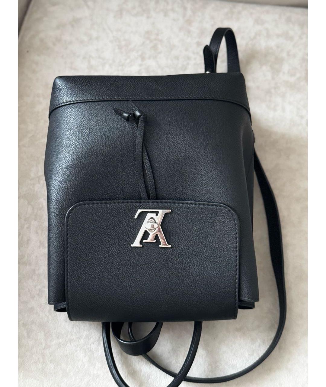 LOUIS VUITTON Черный кожаный рюкзак, фото 8