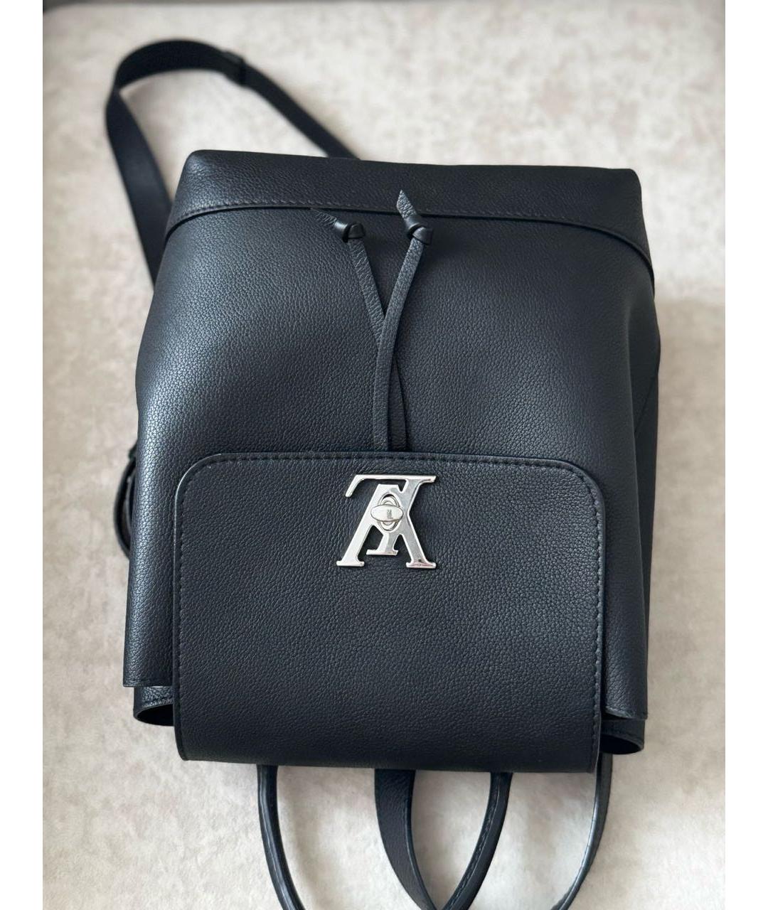 LOUIS VUITTON Черный кожаный рюкзак, фото 4