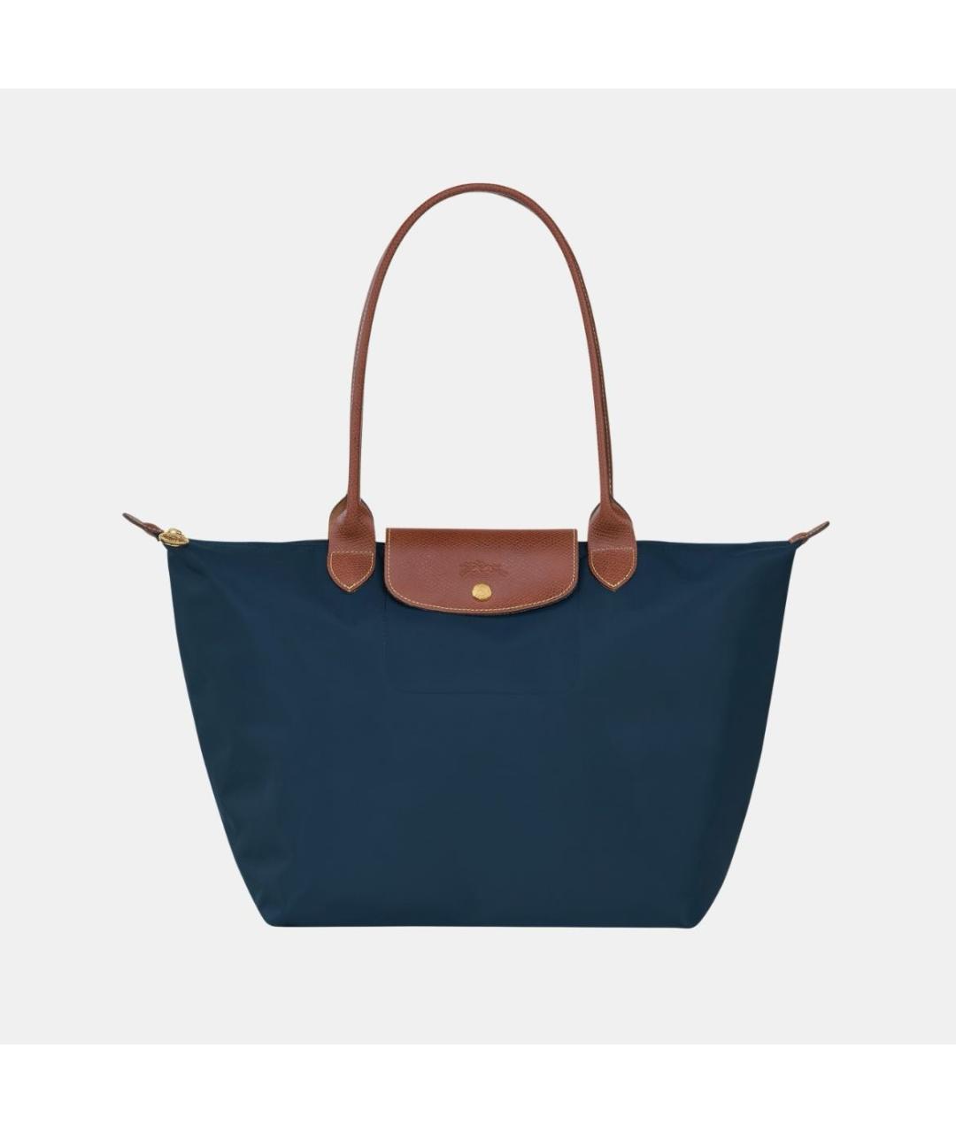 LONGCHAMP Темно-синяя сумка с короткими ручками, фото 6