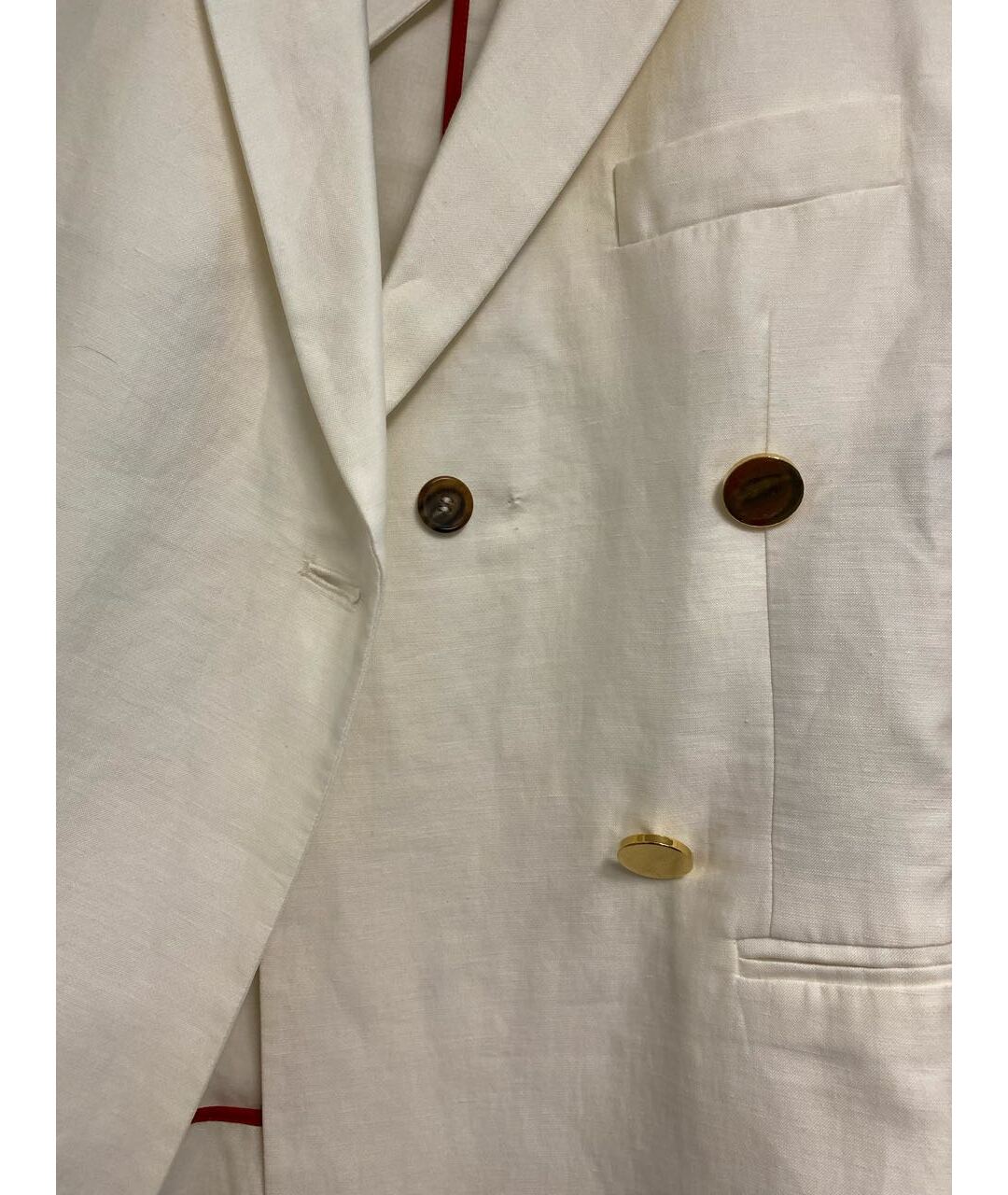 CELINE PRE-OWNED Белый хлопковый жакет/пиджак, фото 5