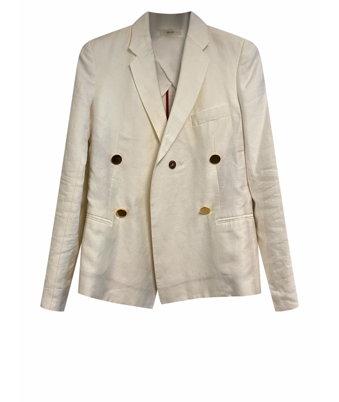 CELINE PRE-OWNED Белый хлопковый жакет/пиджак, фото 1