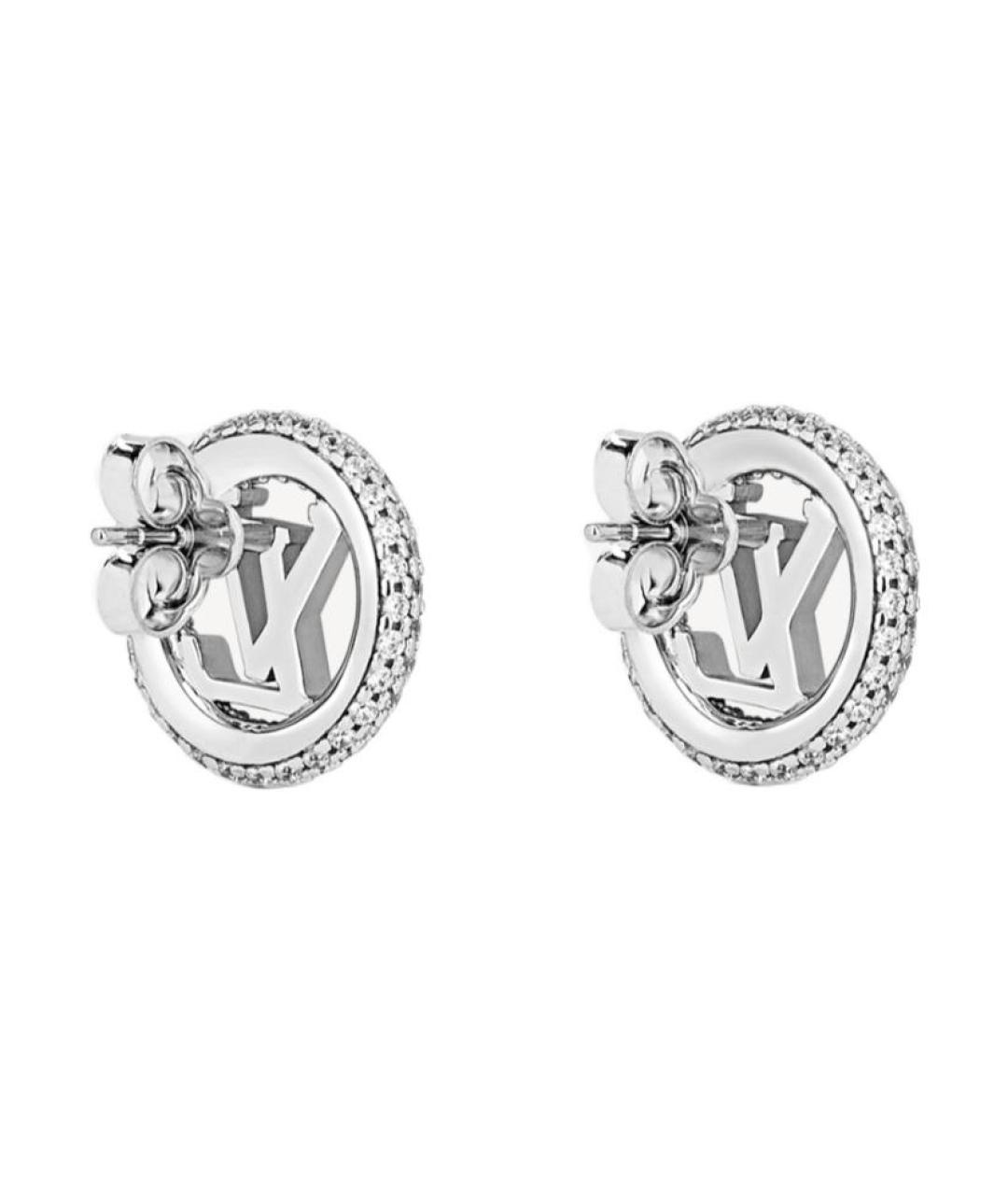 LOUIS VUITTON Серебряные металлические серьги, фото 2