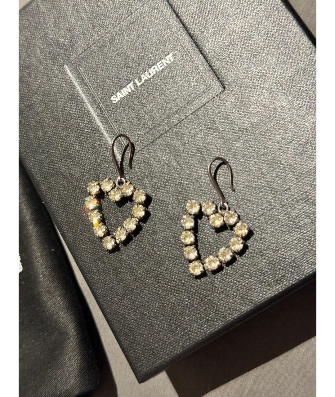 SAINT LAURENT Серебряные серьги, фото 5