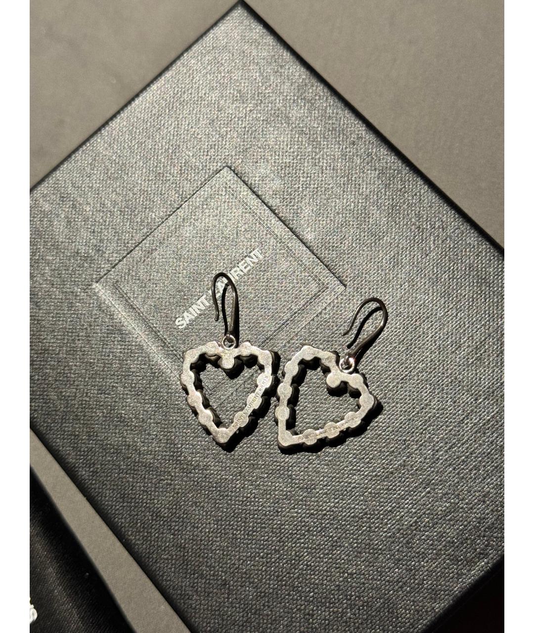 SAINT LAURENT Серебряные серьги, фото 6