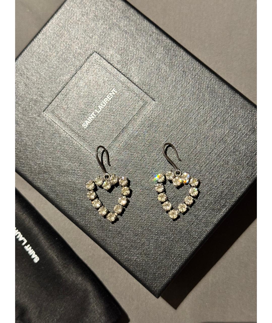 SAINT LAURENT Серебряные серьги, фото 3