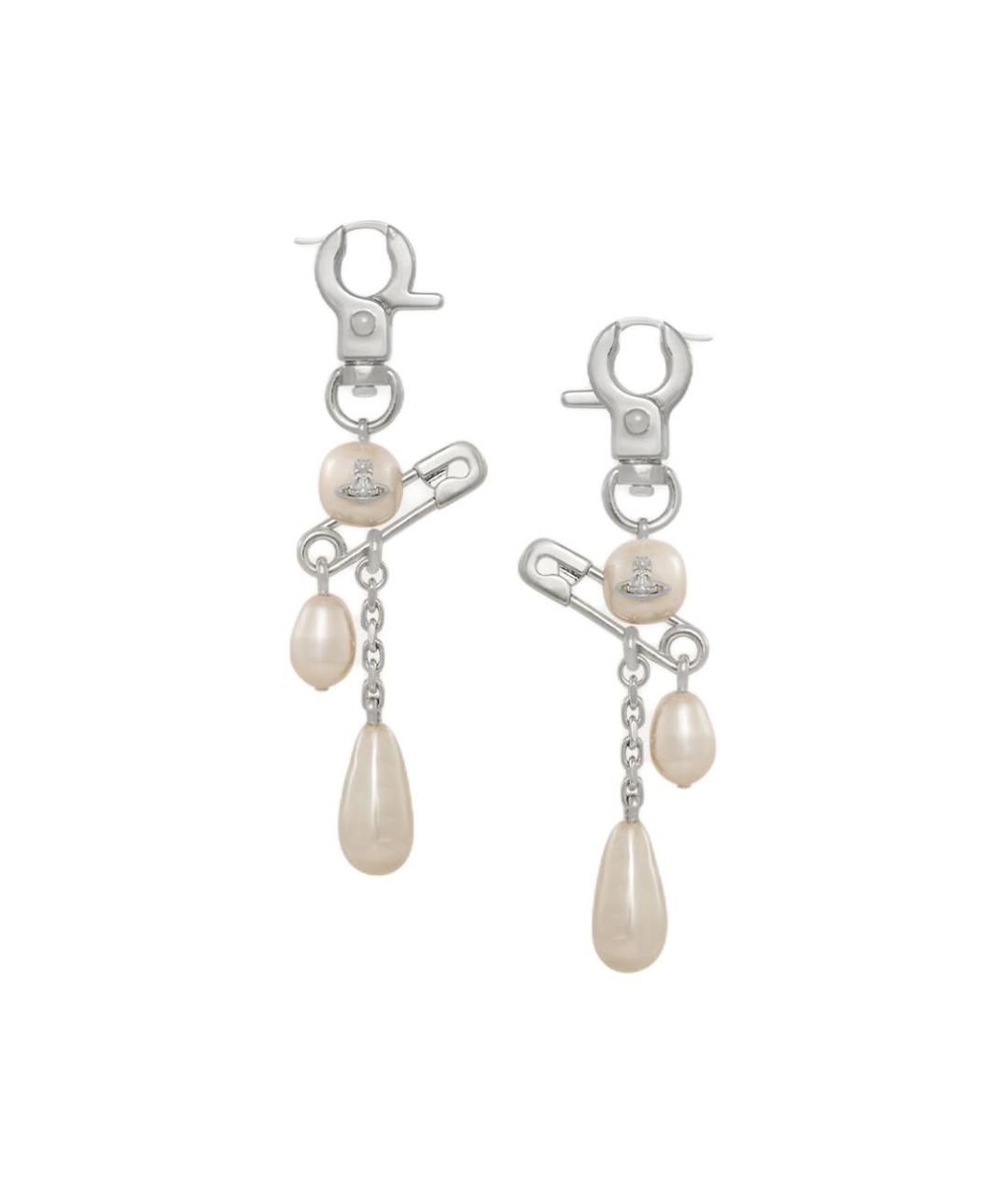 VIVIENNE WESTWOOD Серебряные металлические серьги, фото 2