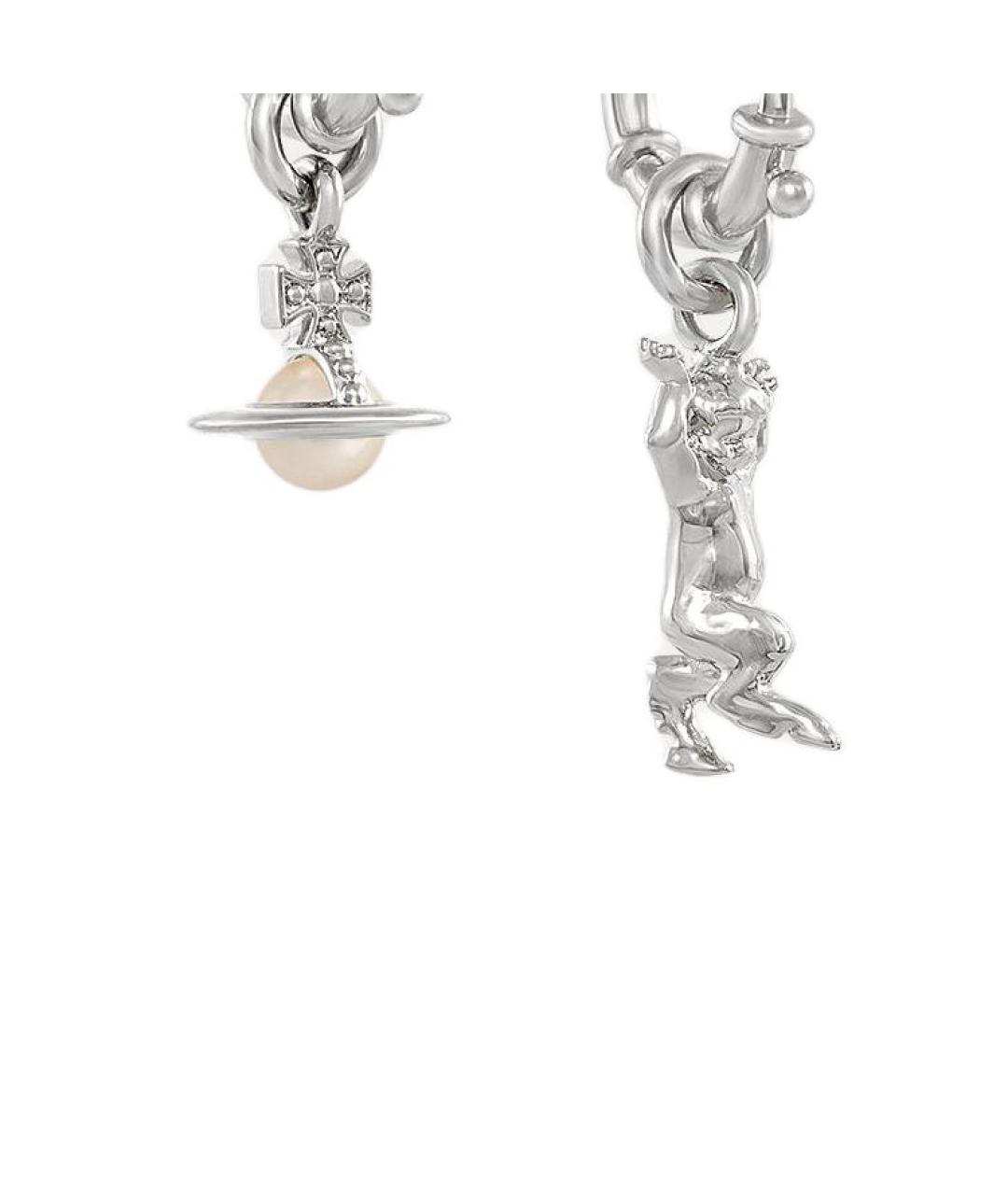 VIVIENNE WESTWOOD Серебряные металлические серьги, фото 3