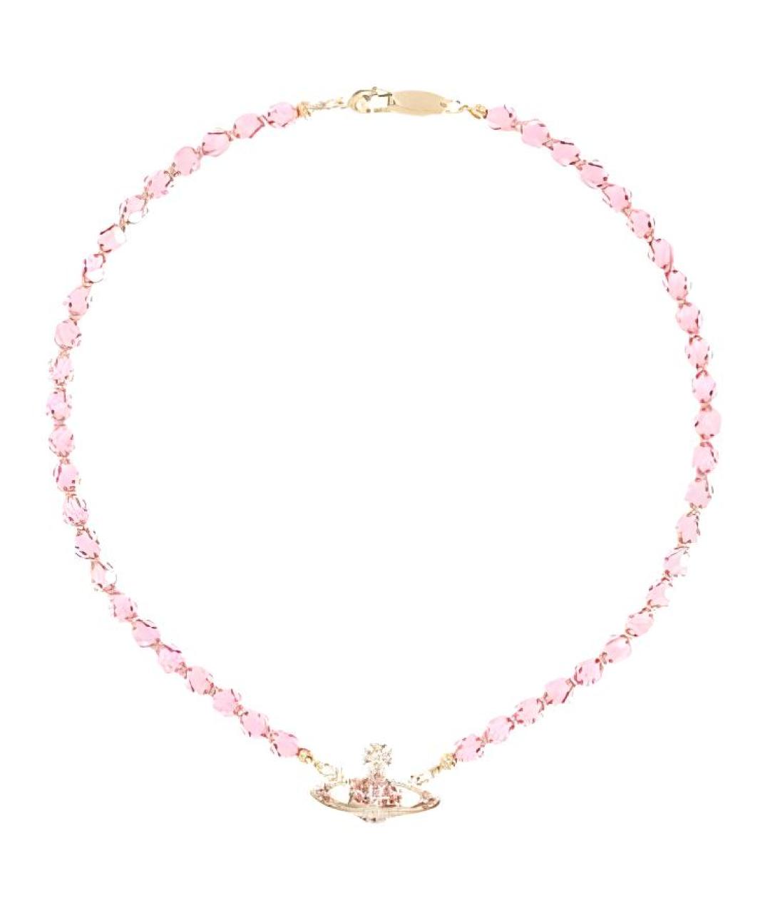 VIVIENNE WESTWOOD Розовая латунная цепочка, фото 1