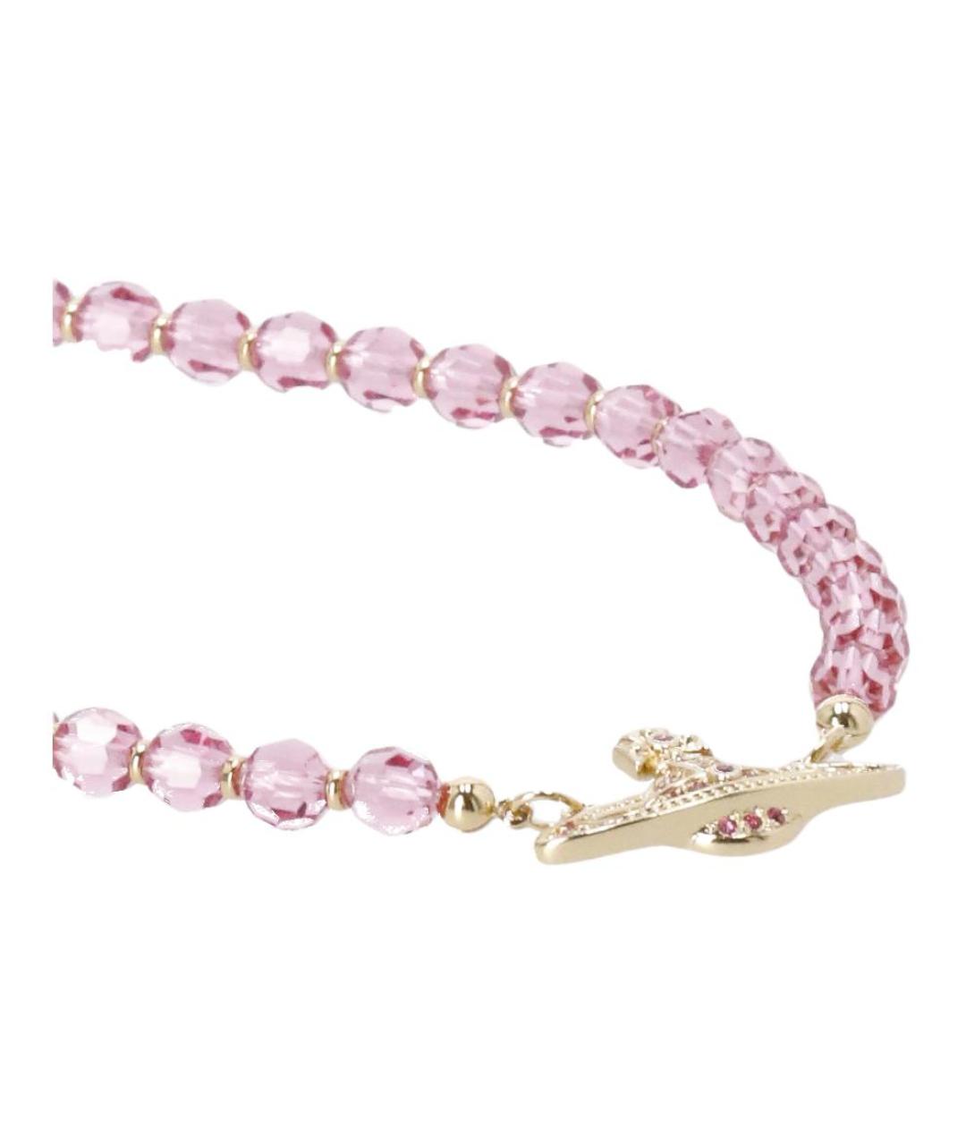 VIVIENNE WESTWOOD Розовая латунная цепочка, фото 3