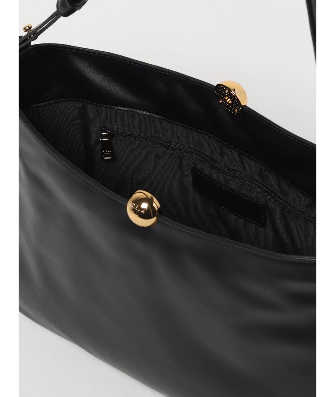 FURLA Черная кожаная сумка через плечо, фото 3