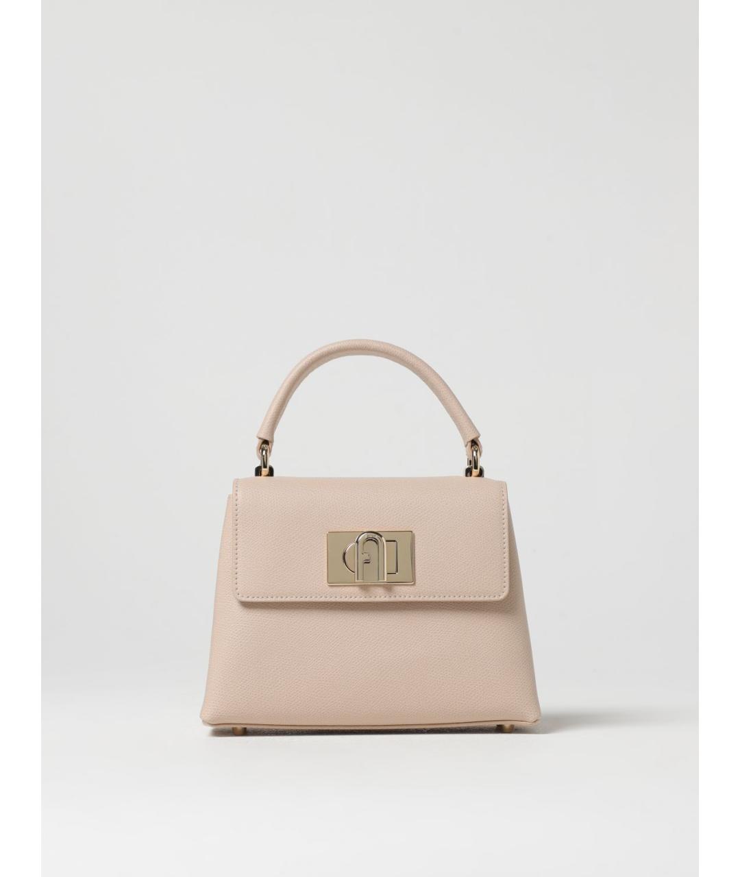 FURLA Розовая кожаная сумка через плечо, фото 4