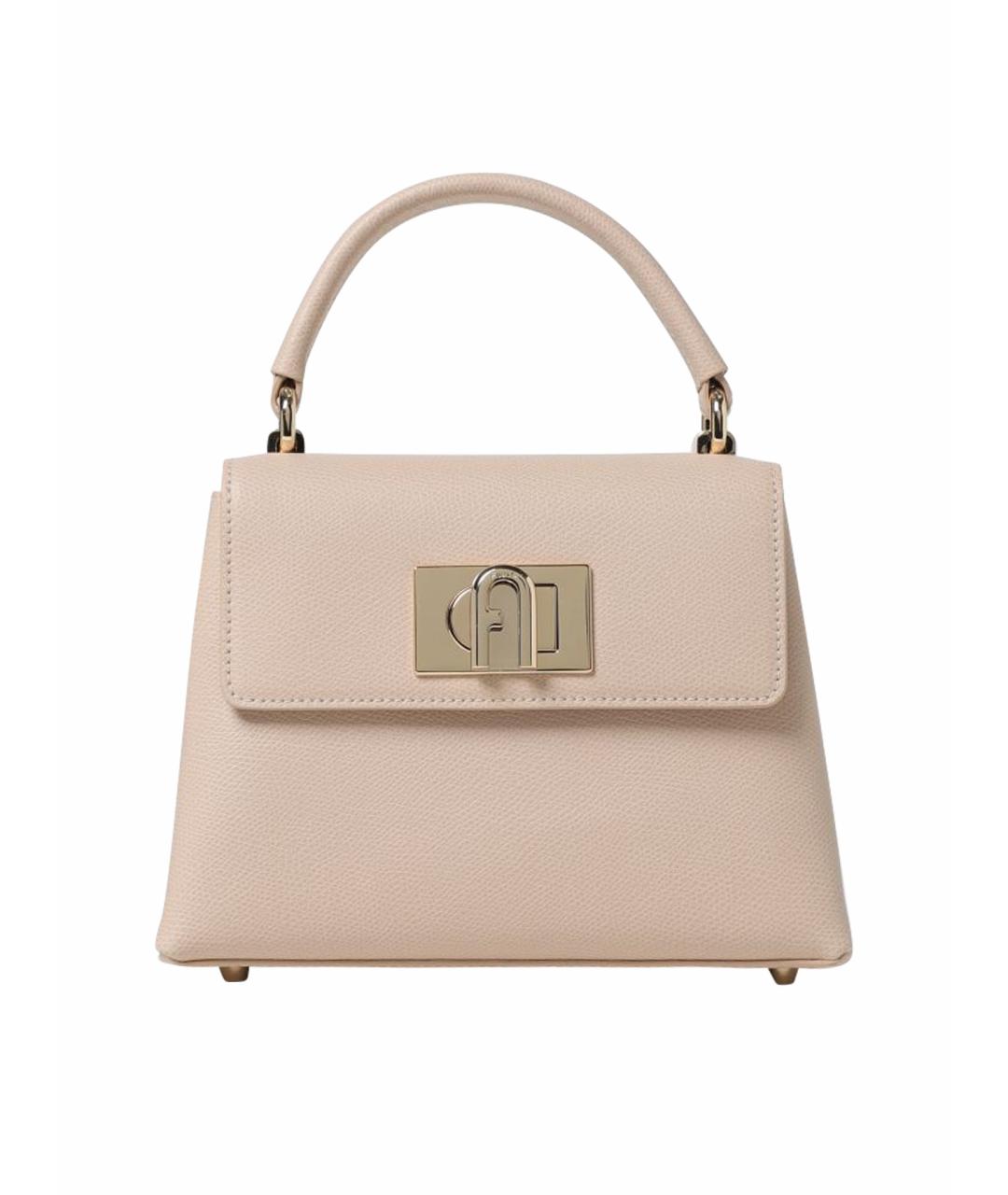 FURLA Розовая кожаная сумка через плечо, фото 1