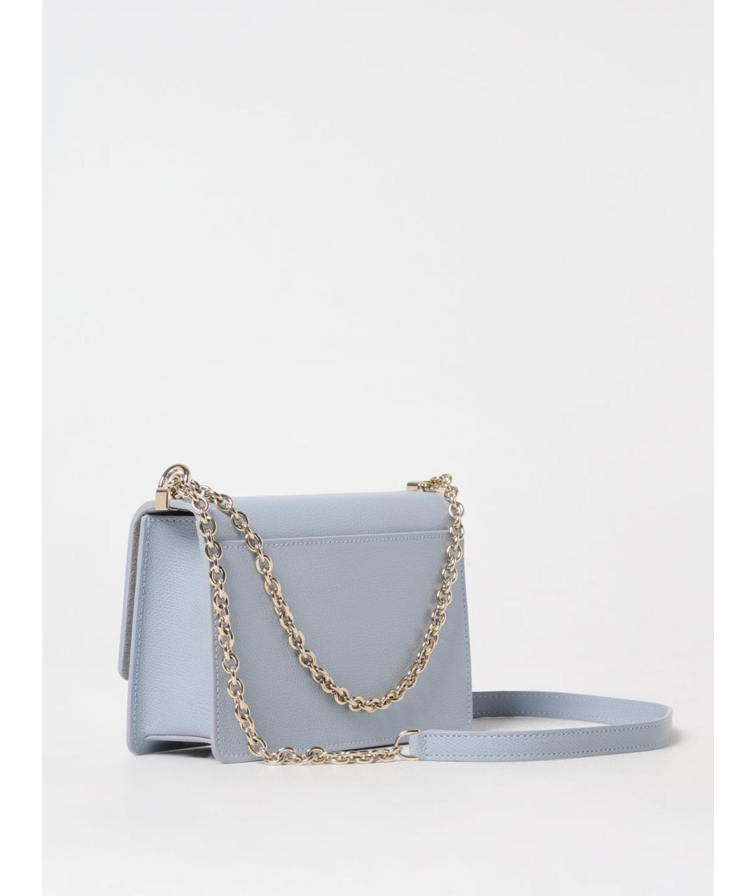 FURLA Голубая кожаная сумка через плечо, фото 2