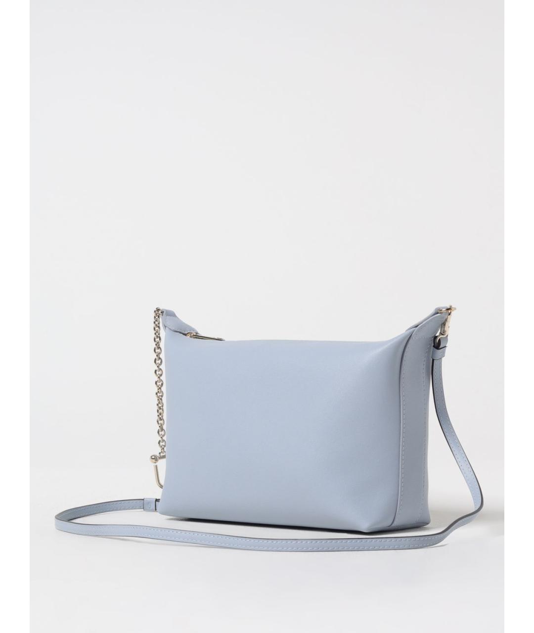 FURLA Голубая кожаная сумка через плечо, фото 3