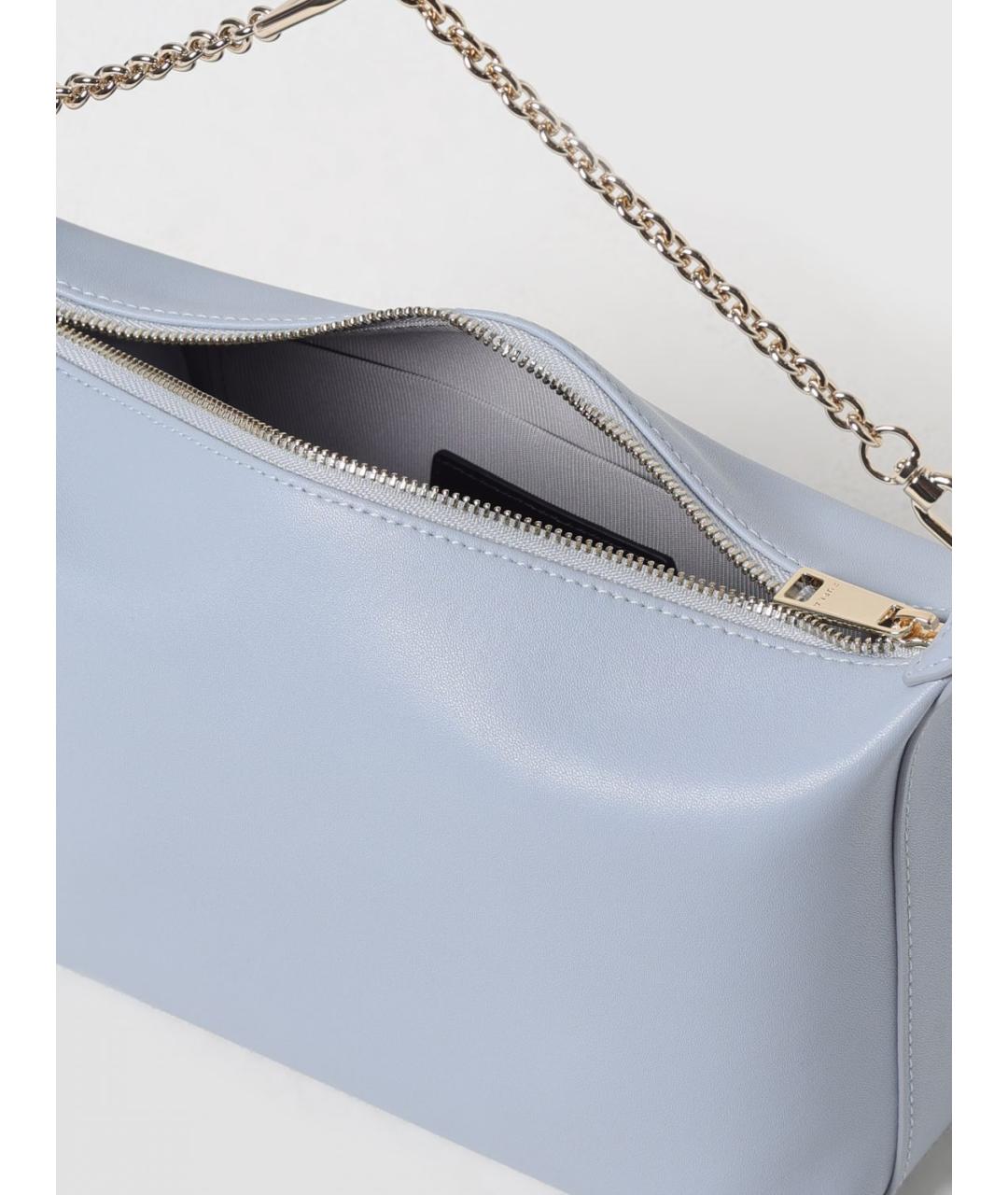 FURLA Голубая кожаная сумка через плечо, фото 4