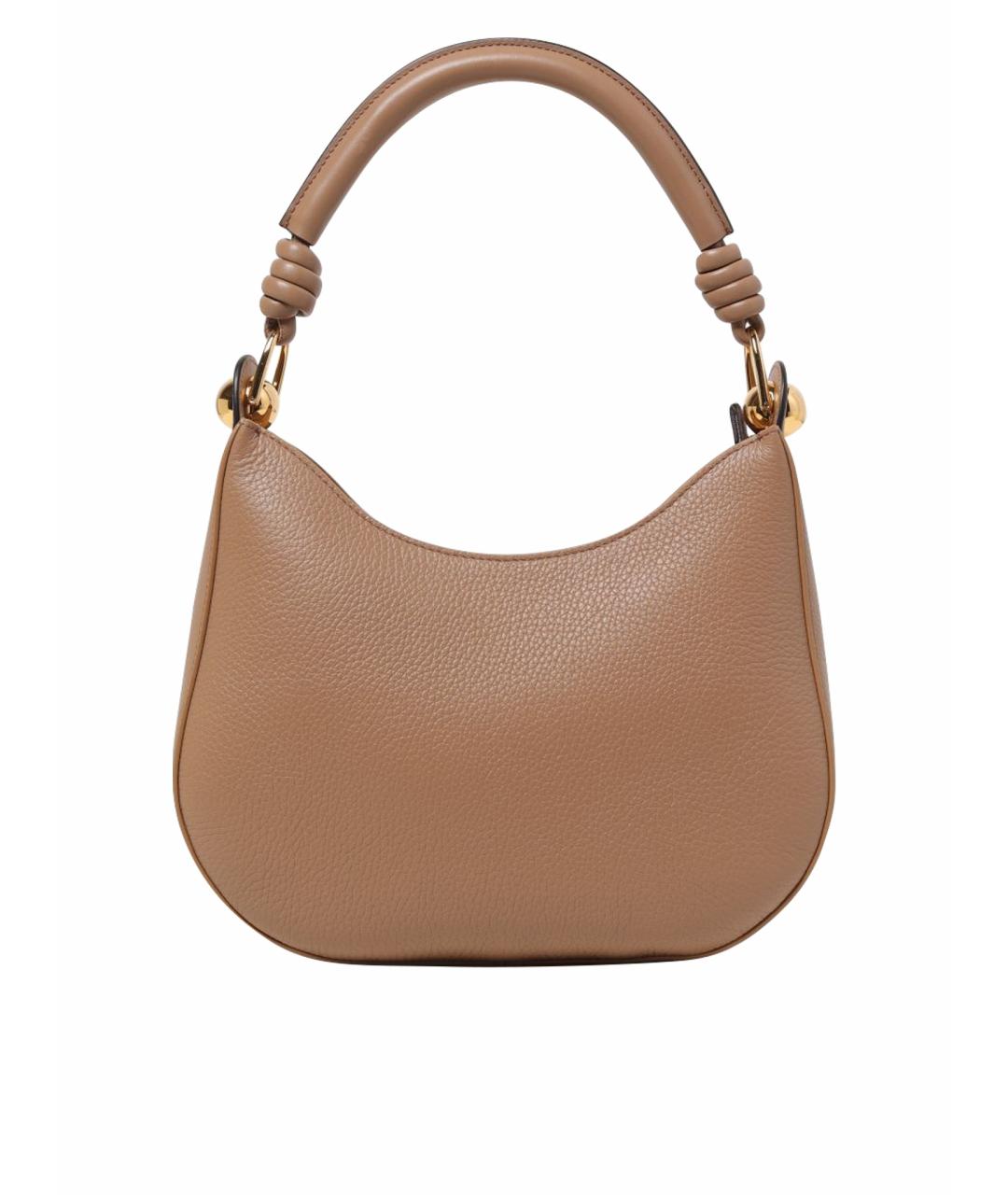 FURLA Бежевая кожаная сумка через плечо, фото 1